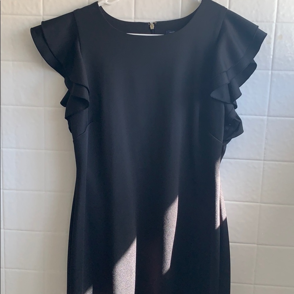 Tommy Hilfiger Scuba sheath dress with flutter
